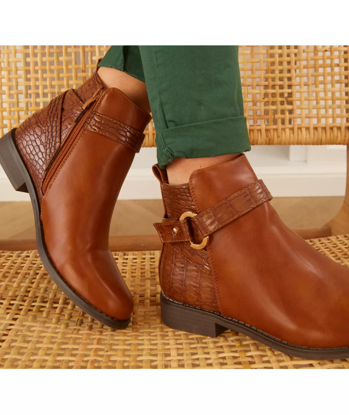 La boutique de Lilie Boots & Bottes>BOTTINE OLYMPE Camel