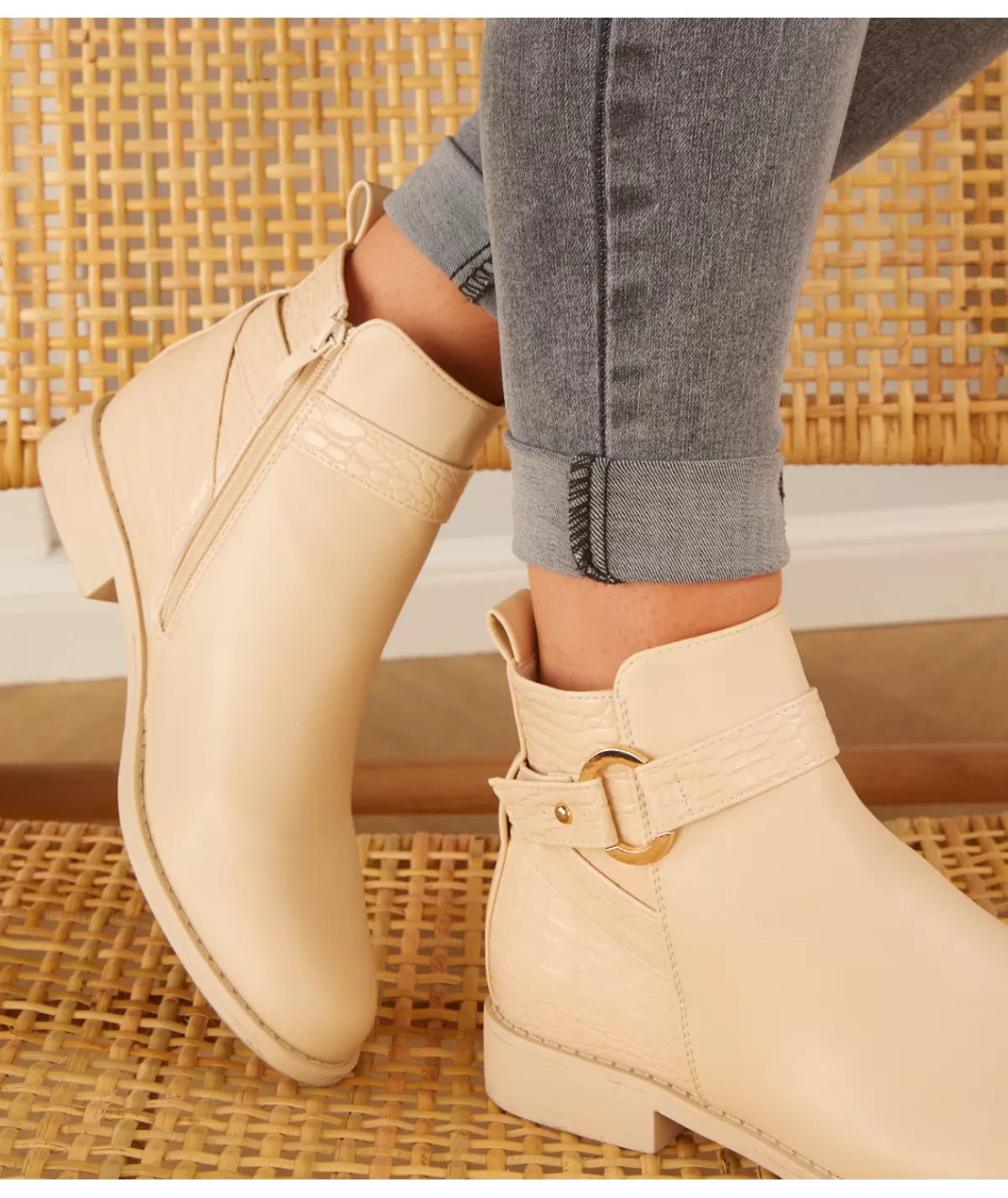 La boutique de Lilie Boots & Bottes>BOTTINE OLYMPE Beige