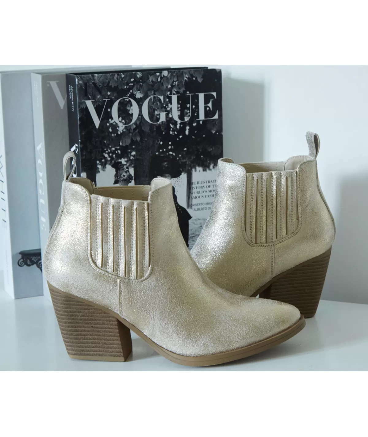 La boutique de Lilie Boots & Bottes>BOTTINES ARIANA Dore