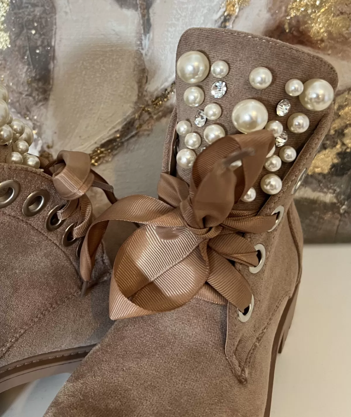 La boutique de Lilie Boots & Bottes>BOTTINES CARL Taupe