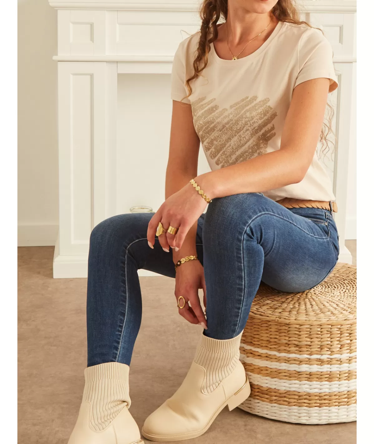 La boutique de Lilie Boots & Bottes>BOTTINES CLEMENTINE Beige