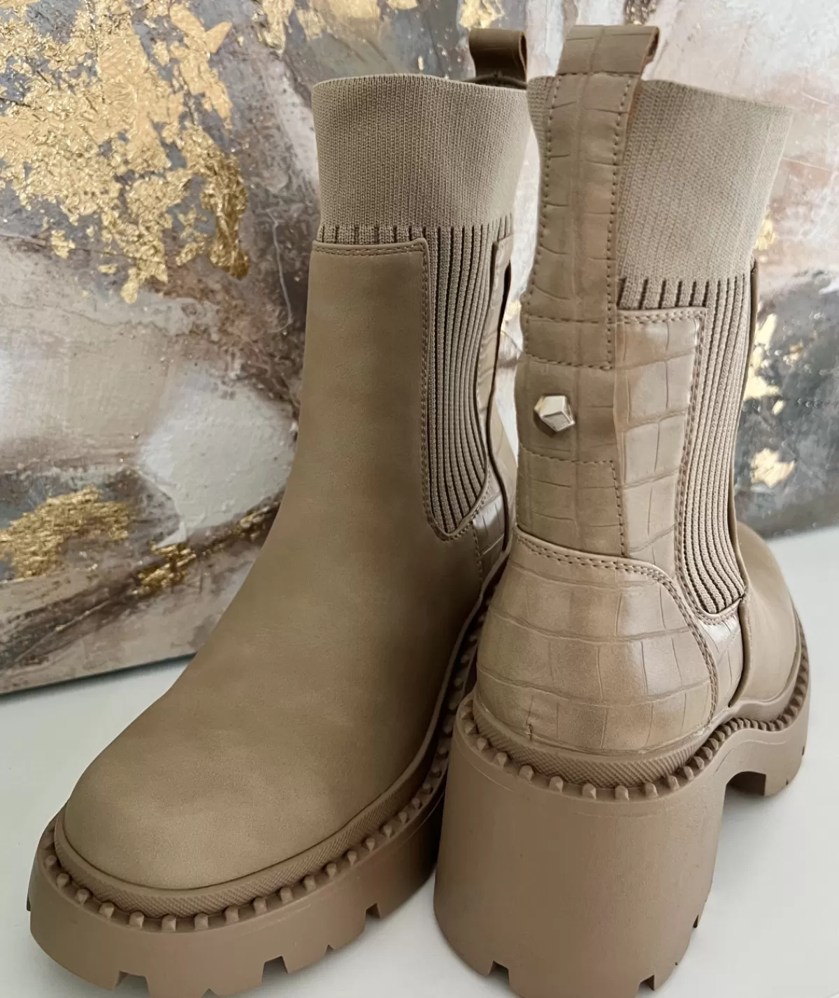 La boutique de Lilie Boots & Bottes>BOTTINES LAURIE Beige