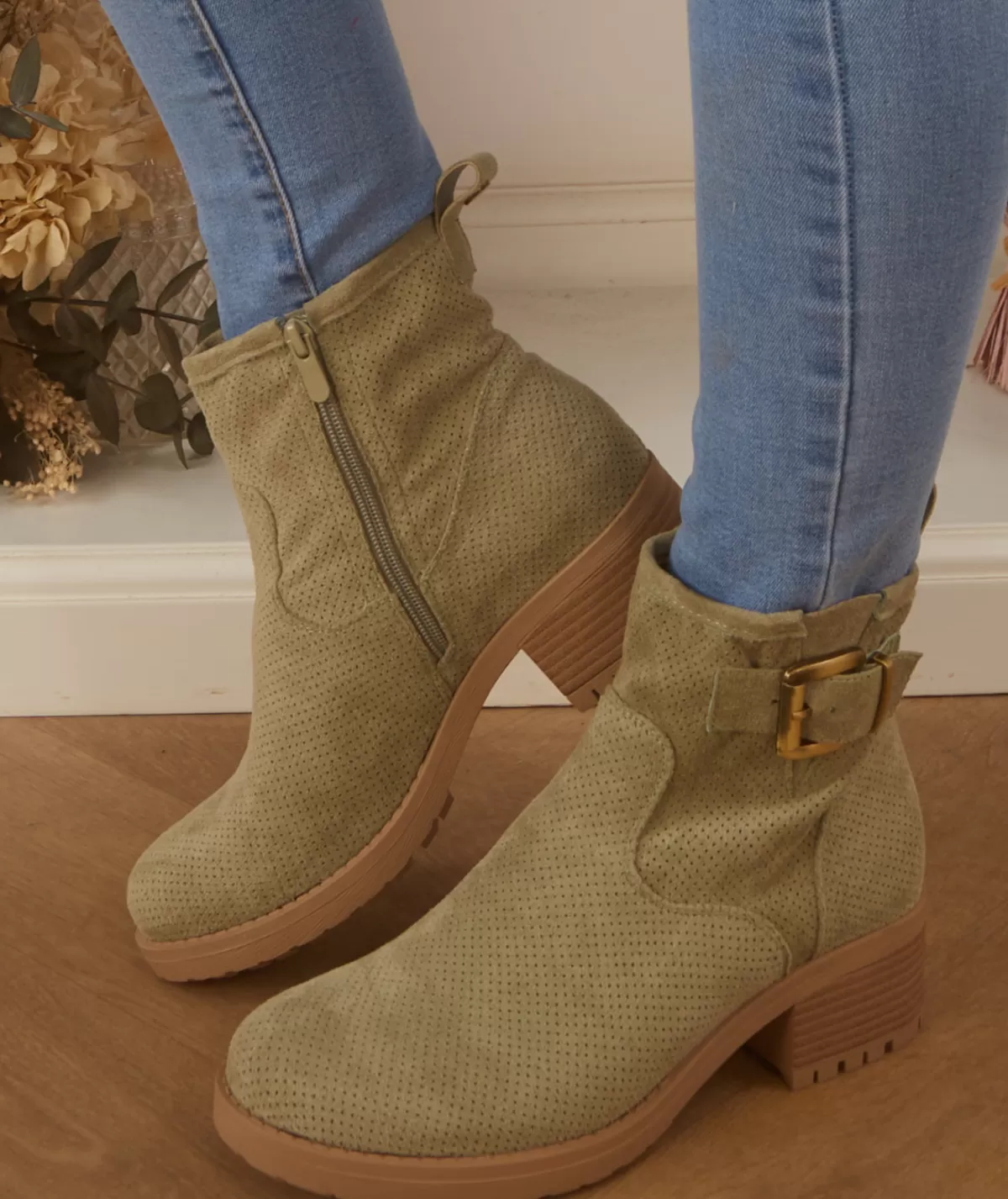 La boutique de Lilie Boots & Bottes>BOTTINES LUCIE Vertdeau