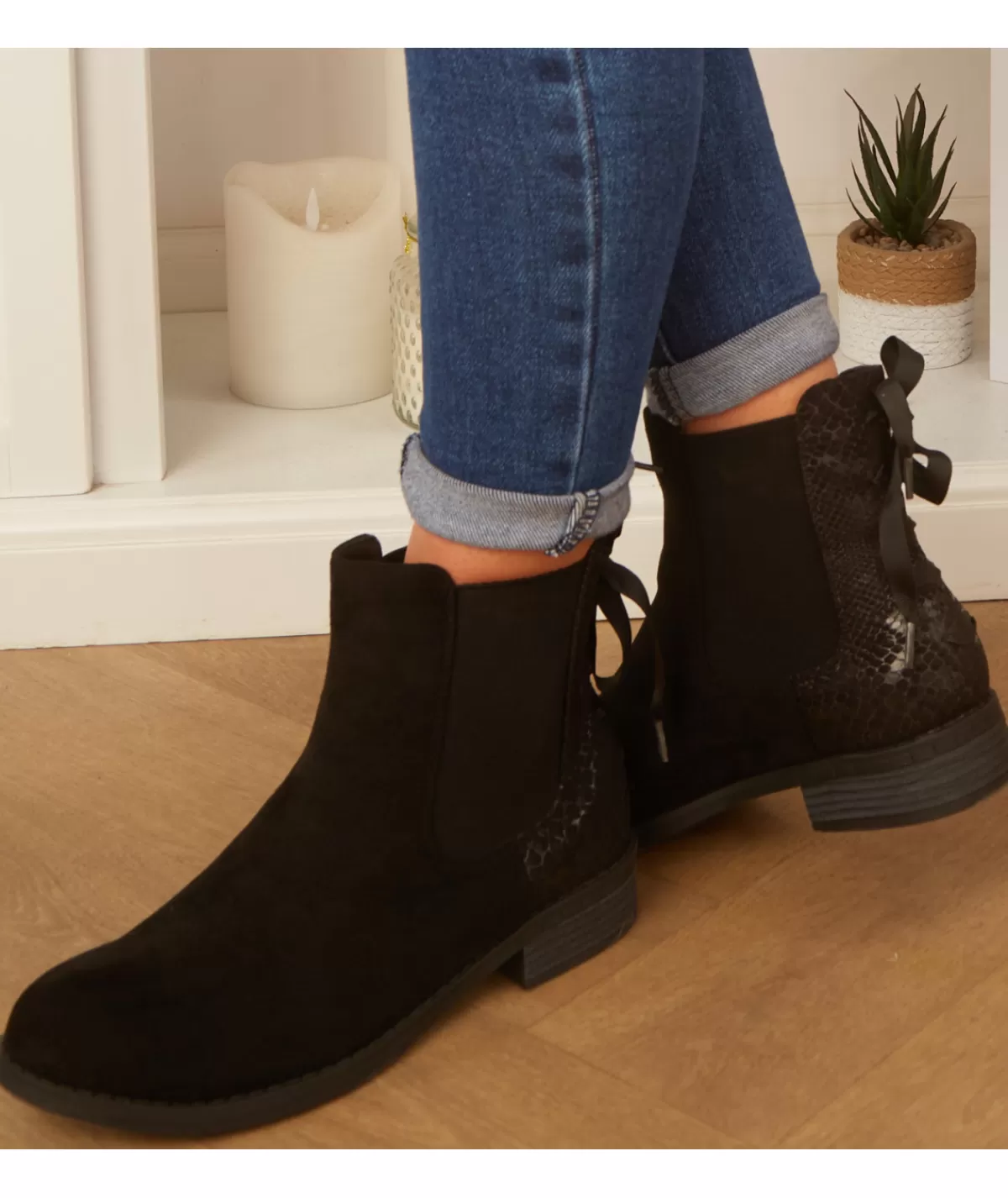 La boutique de Lilie Boots & Bottes>BOTTINES MADIE II Noir
