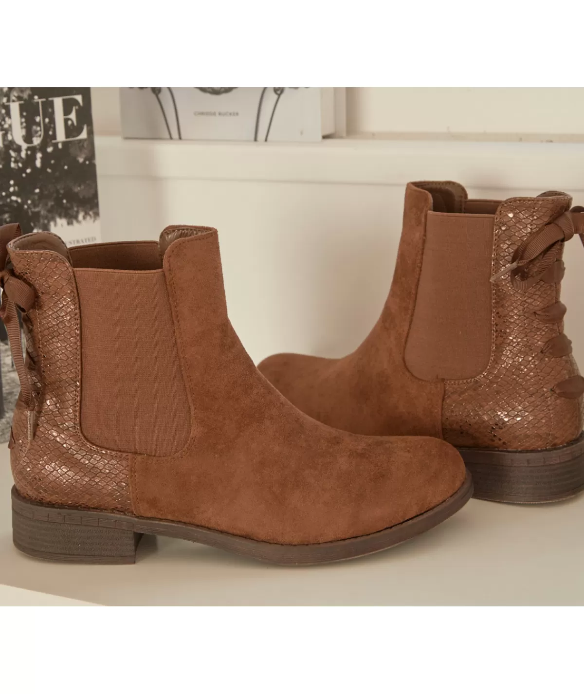 La boutique de Lilie Boots & Bottes>BOTTINES MANON Camel