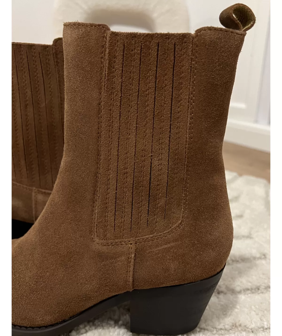 La boutique de Lilie Boots & Bottes>BOTTINES MARIE EN CUIR Camel