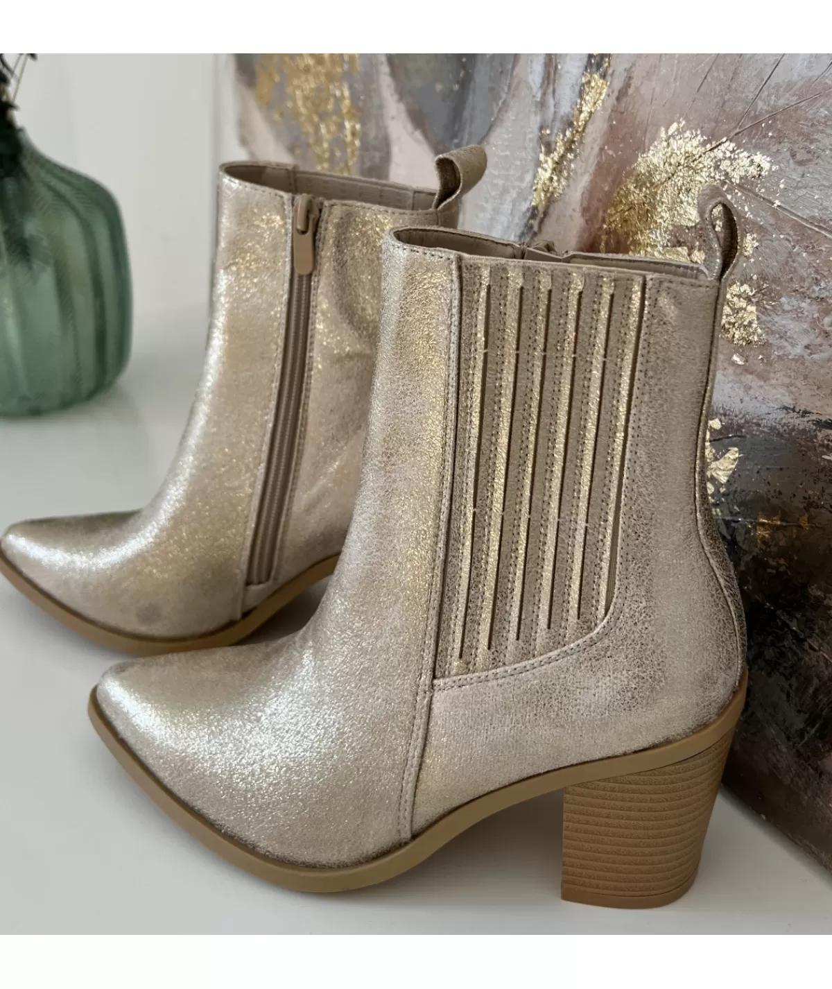 La boutique de Lilie Boots & Bottes>BOTTINES TRESSY Dore