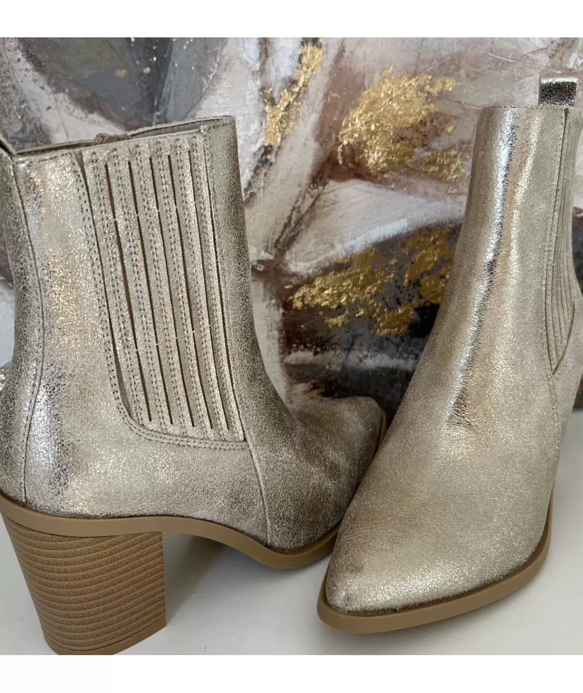 La boutique de Lilie Boots & Bottes>BOTTINES TRESSY Dore