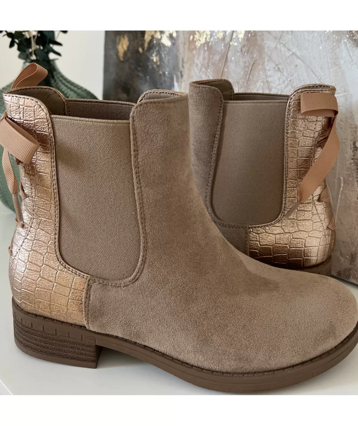 La boutique de Lilie Boots & Bottes>BOTTINES ZELYA Taupe