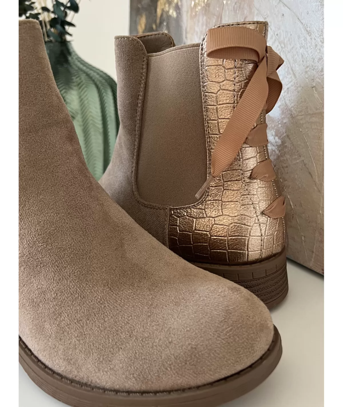 La boutique de Lilie Boots & Bottes>BOTTINES ZELYA Taupe