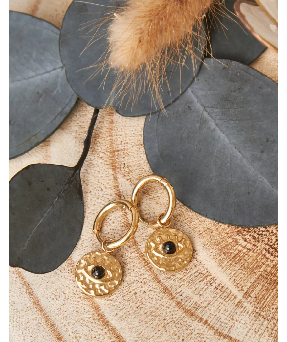 La boutique de Lilie Bijoux>BOUCLE D OREILLE DESIREE Dore