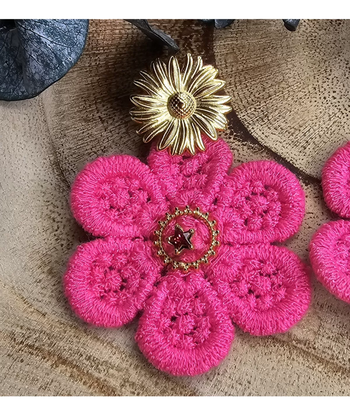 La boutique de Lilie Bijoux>BOUCLE D'OREILLE ABY Fushia