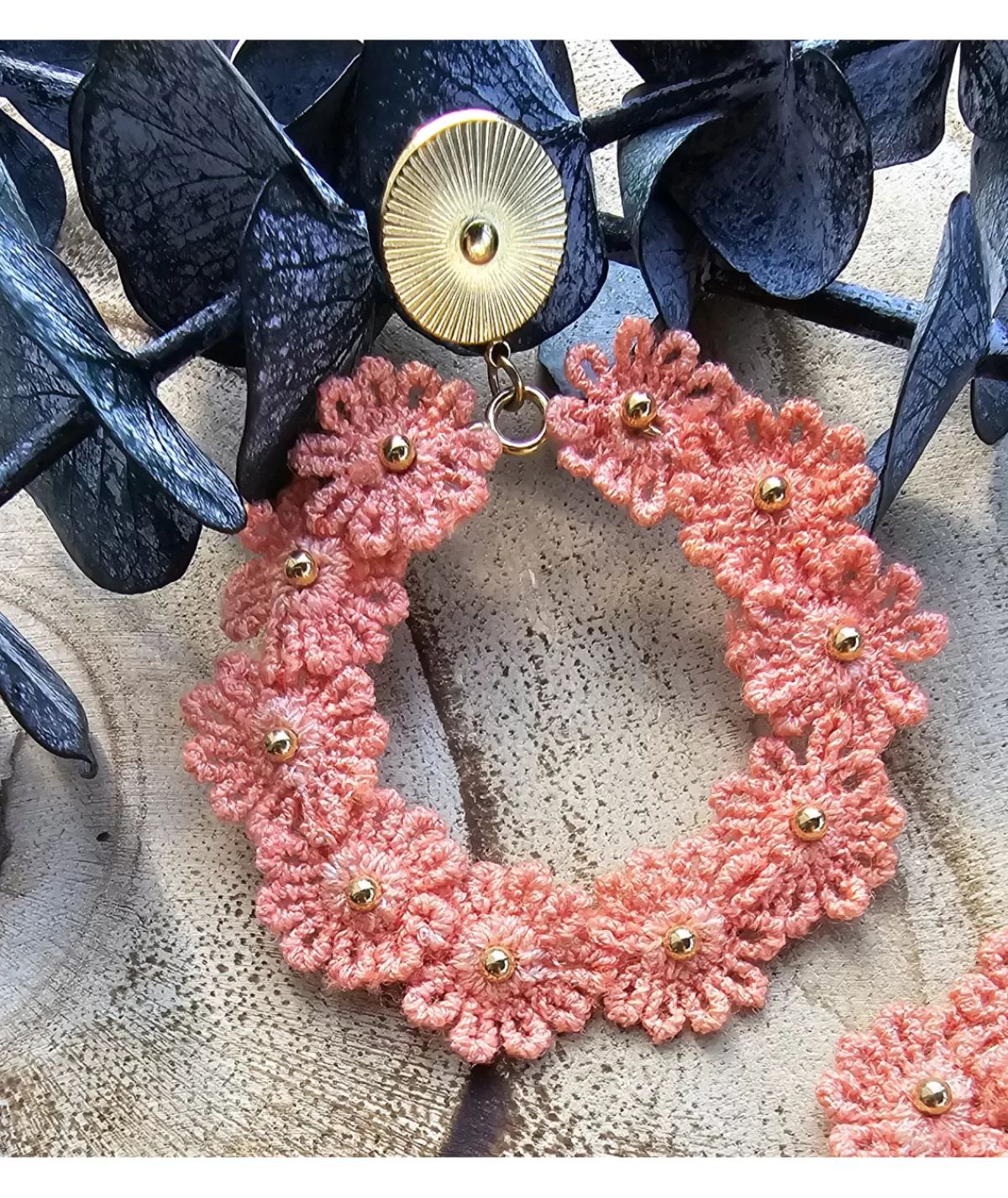 La boutique de Lilie Bijoux>BOUCLE D'OREILLE ANGELIQUE Orange