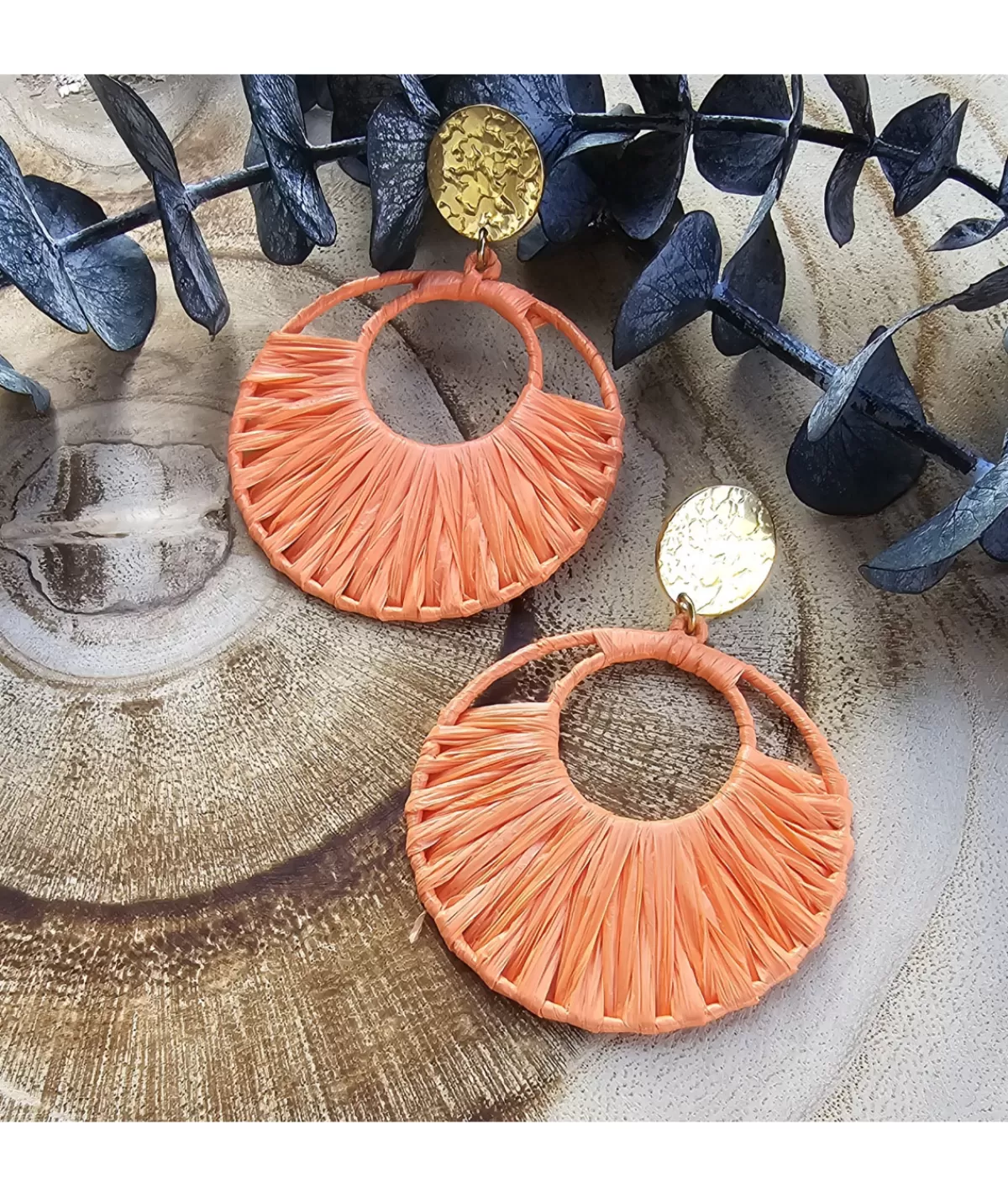 La boutique de Lilie Bijoux>BOUCLE D'OREILLE ANITA Orange