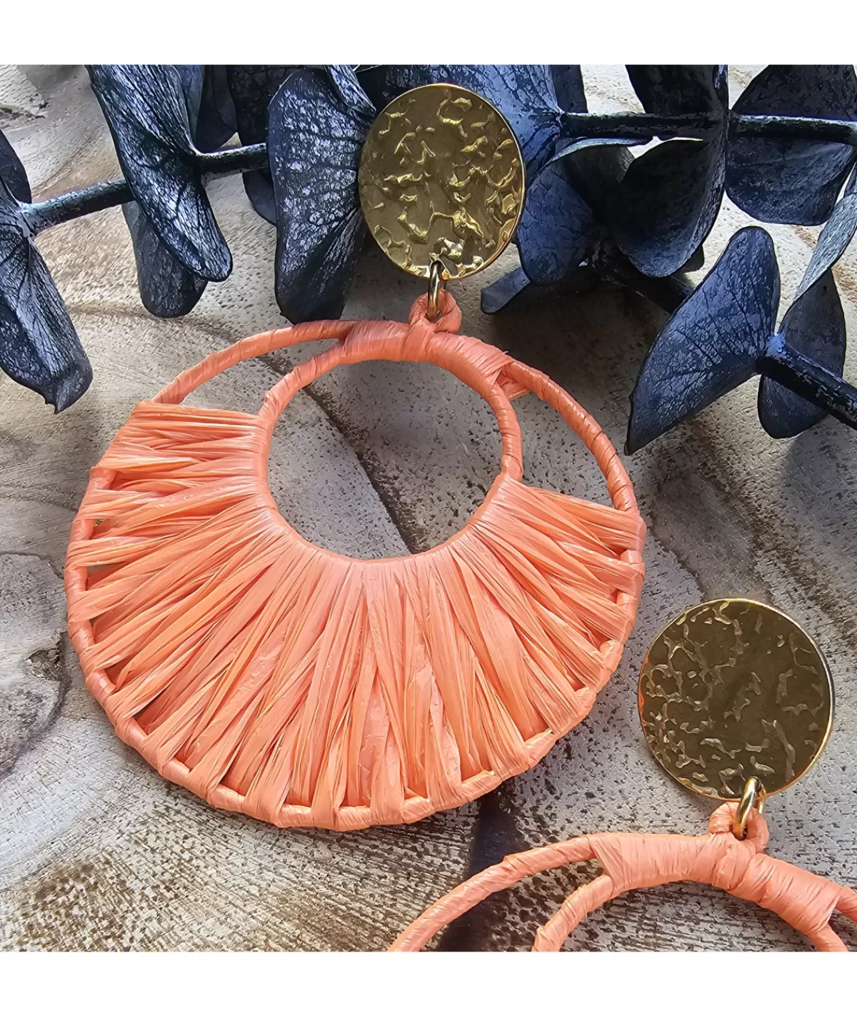 La boutique de Lilie Bijoux>BOUCLE D'OREILLE ANITA Orange