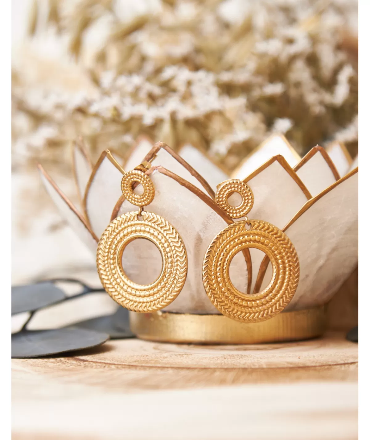 La boutique de Lilie Bijoux>BOUCLE D'OREILLE DANIELA Dore