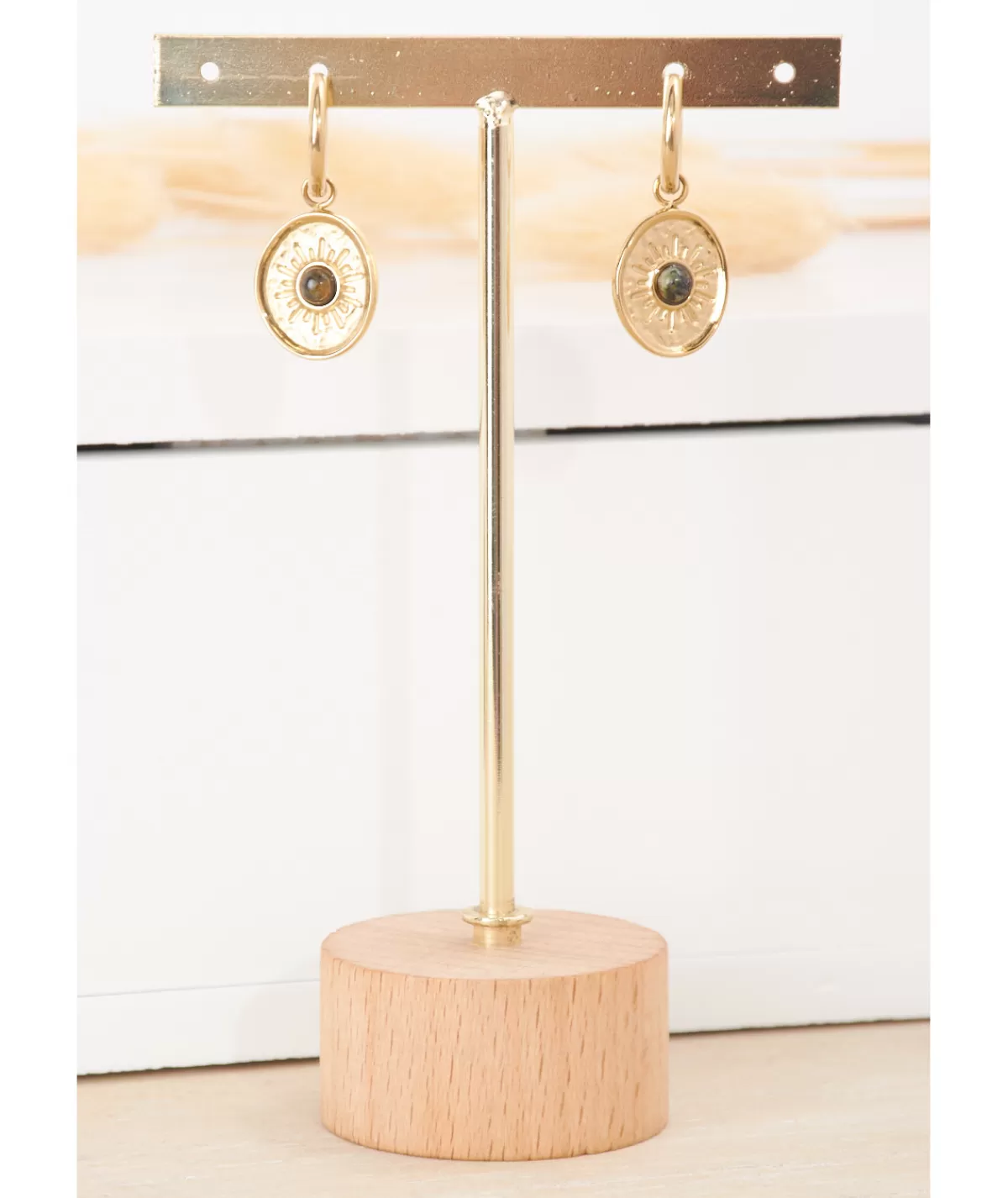 La boutique de Lilie Bijoux>BOUCLE D'OREILLE DAPHNEE Dore