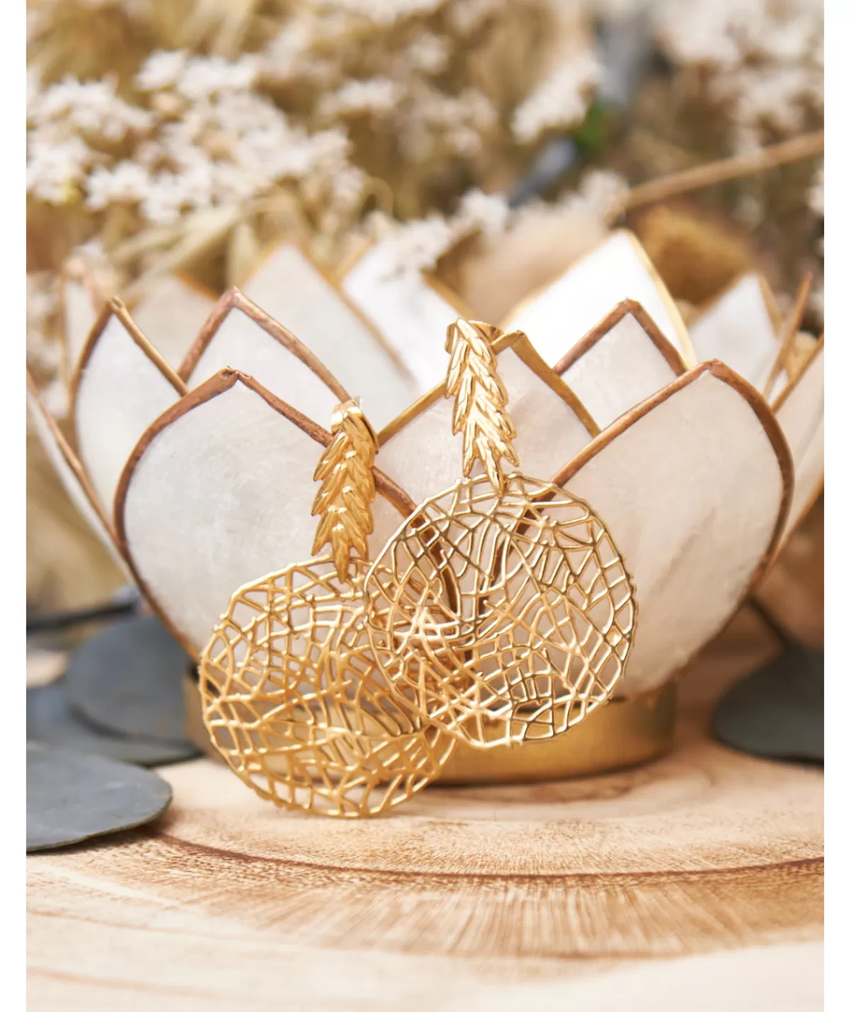La boutique de Lilie Bijoux>BOUCLE D'OREILLE DORIANE Dore