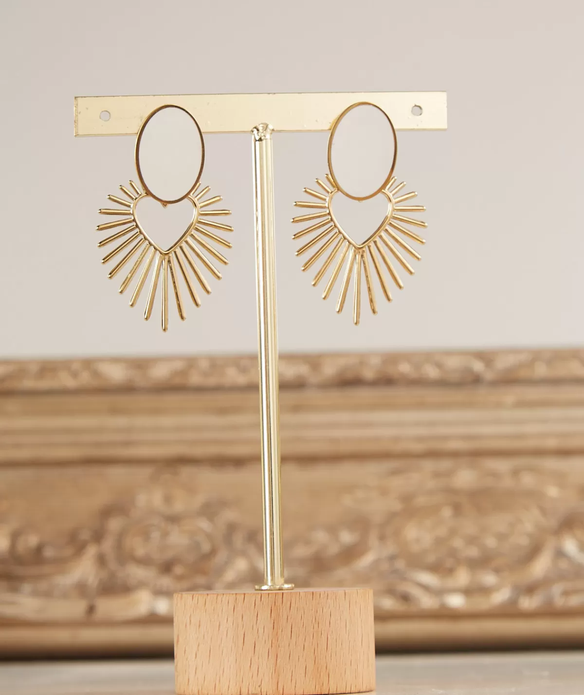 La boutique de Lilie Bijoux>BOUCLE D'OREILLE KARIMA Blanc