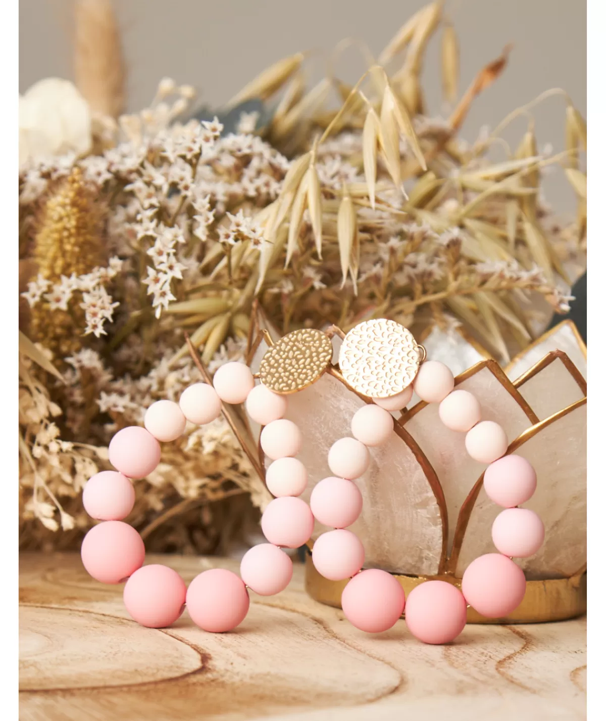 La boutique de Lilie Bijoux>BOUCLES D OREILLES AZELIE Nuancefushia