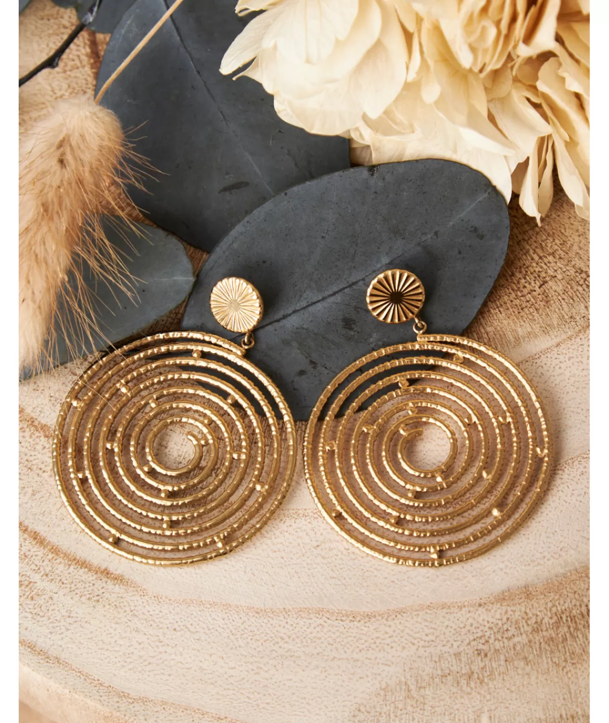 La boutique de Lilie Bijoux>BOUCLES D'OREILLES CATHY Dore
