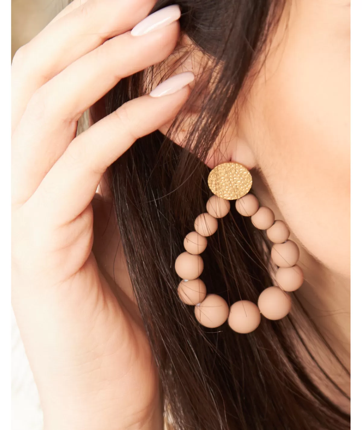 La boutique de Lilie Bijoux>BOUCLES D'OREILLES MILA Rose