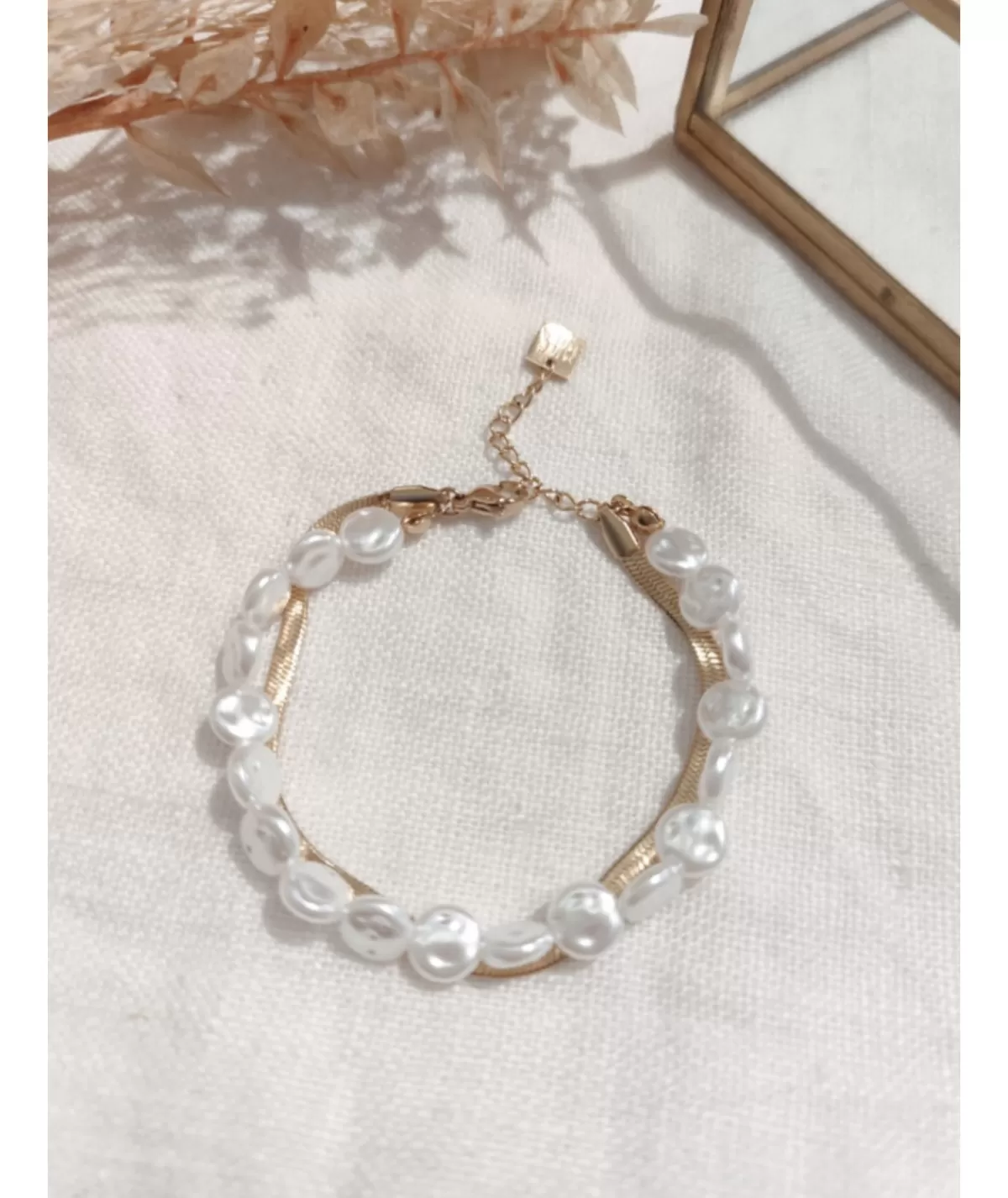 La boutique de Lilie Bijoux>BRACELET ESTEBAN Dore