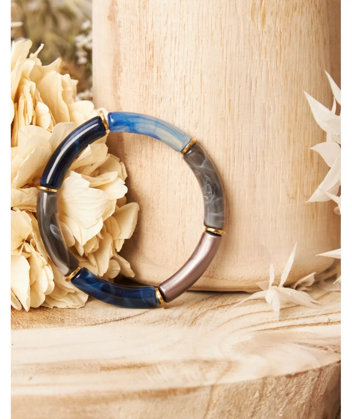 La boutique de Lilie Bijoux>BRACELET LAURE Gris