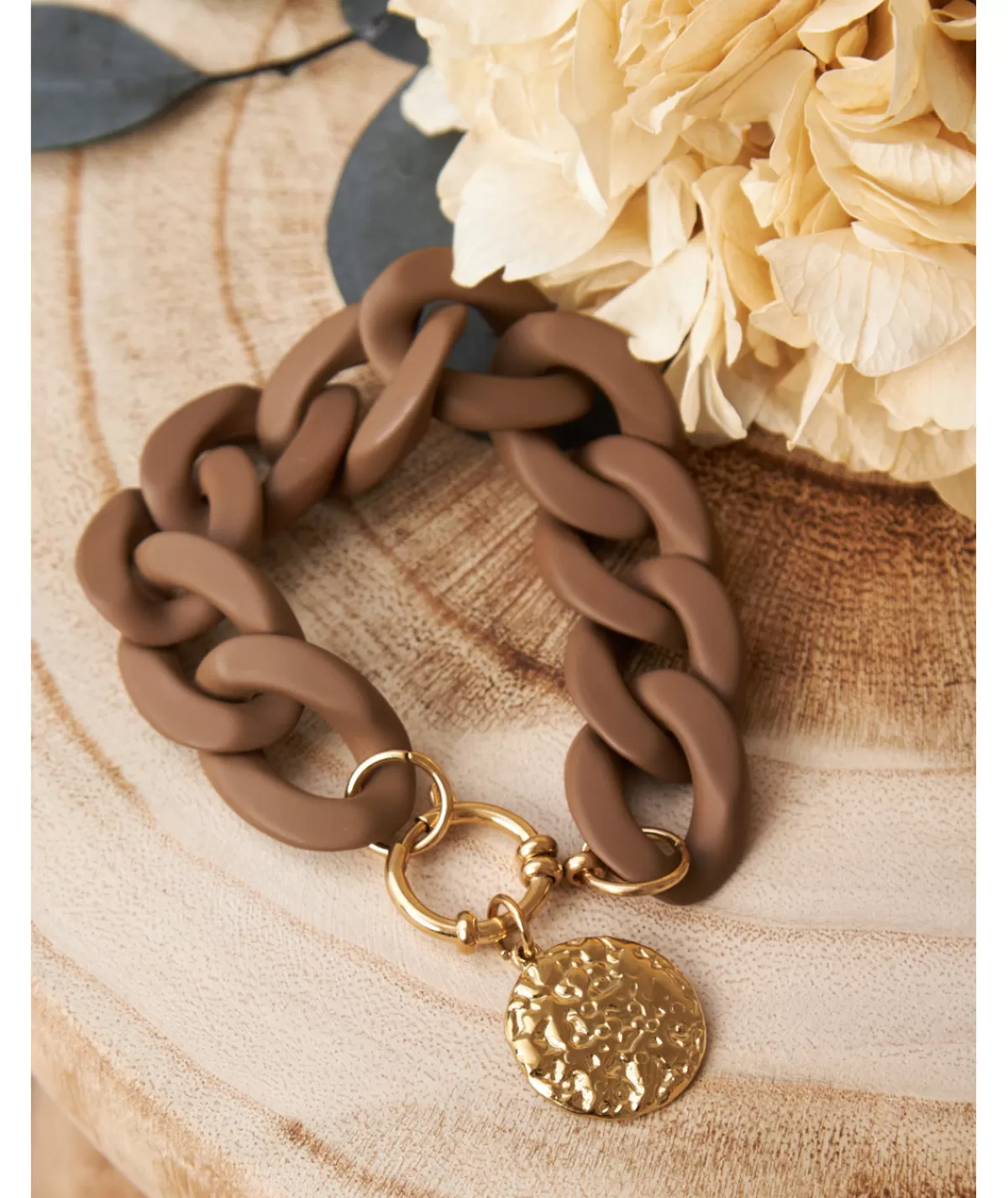 La boutique de Lilie Bijoux>BRACELET MILA Marron