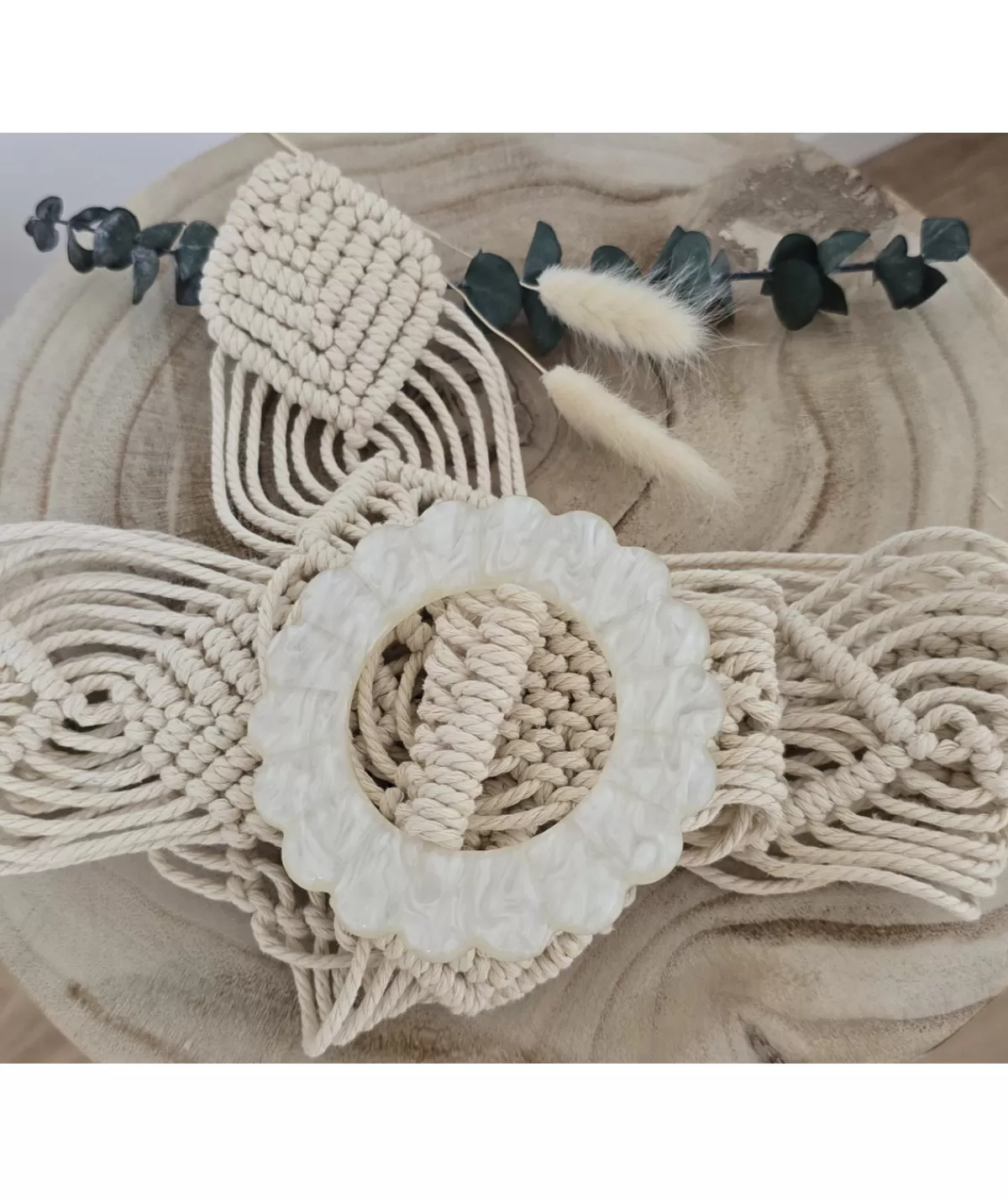 La boutique de Lilie Ceintures>CEINTURE ANGELA Beige