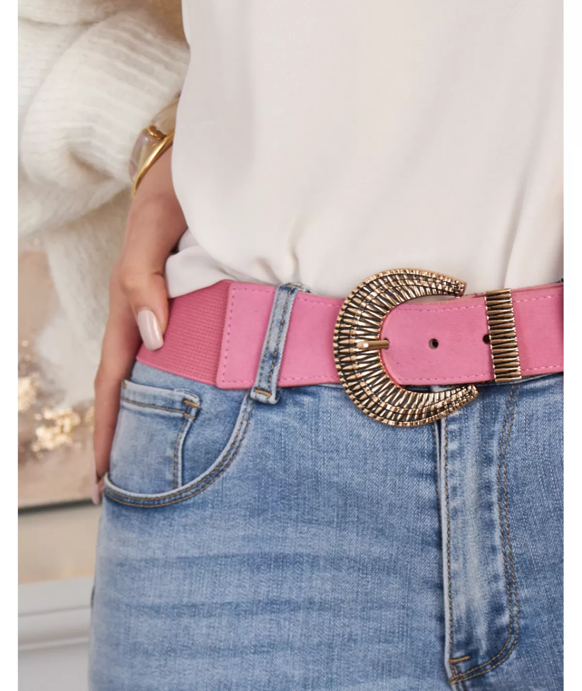 La boutique de Lilie Ceintures>CEINTURE BARBARA Fushia