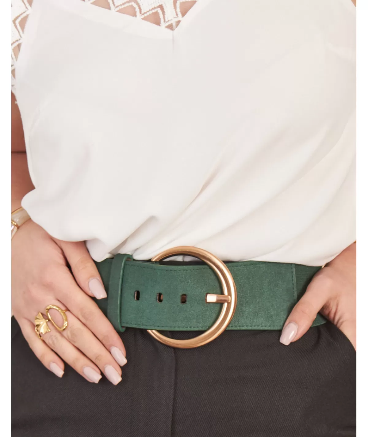 La boutique de Lilie Ceintures>CEINTURE BRIDJET Vertsapin