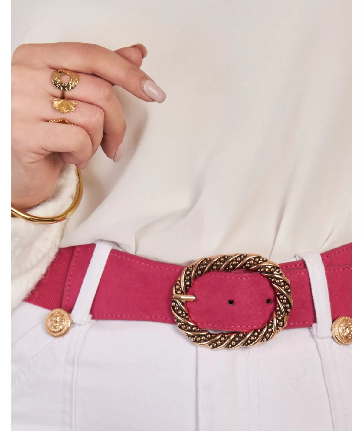 La boutique de Lilie Ceintures>CEINTURE CAROLINE Fushia