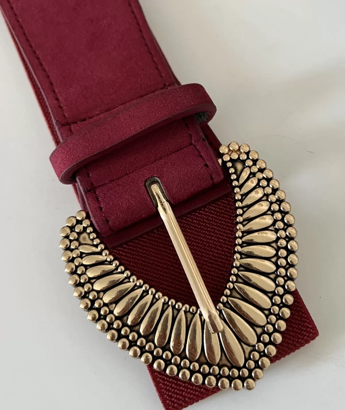 La boutique de Lilie Ceintures>CEINTURE FAUSTINE Bordeaux