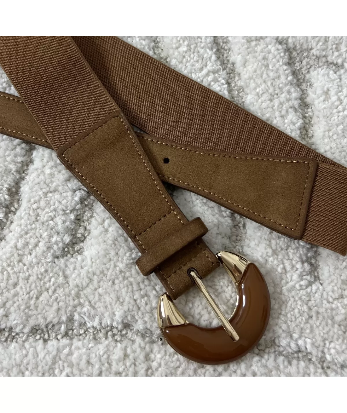 La boutique de Lilie Ceintures>CEINTURE FLORENTINA Camel