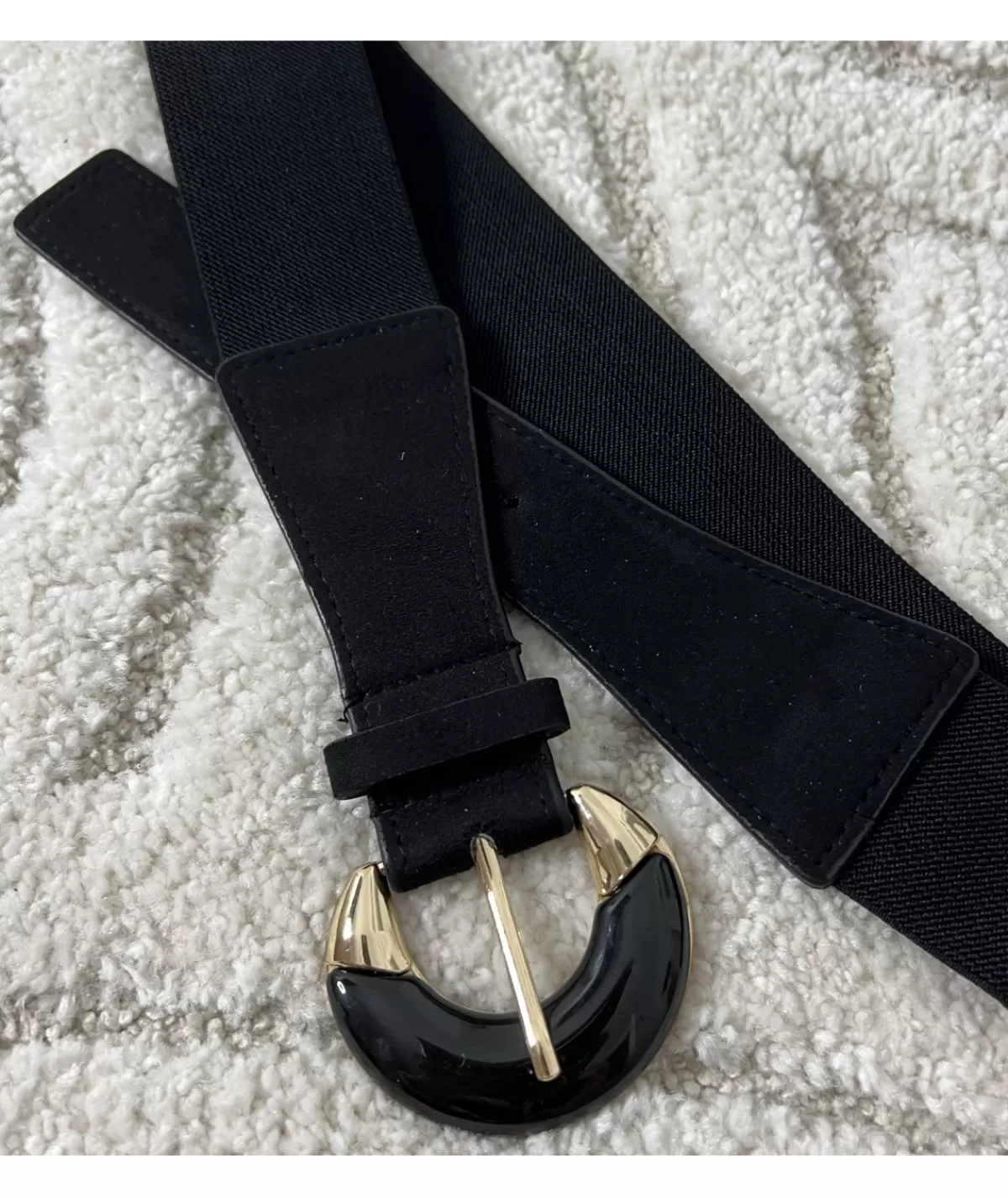 La boutique de Lilie Ceintures>CEINTURE FLORENTINA Noir