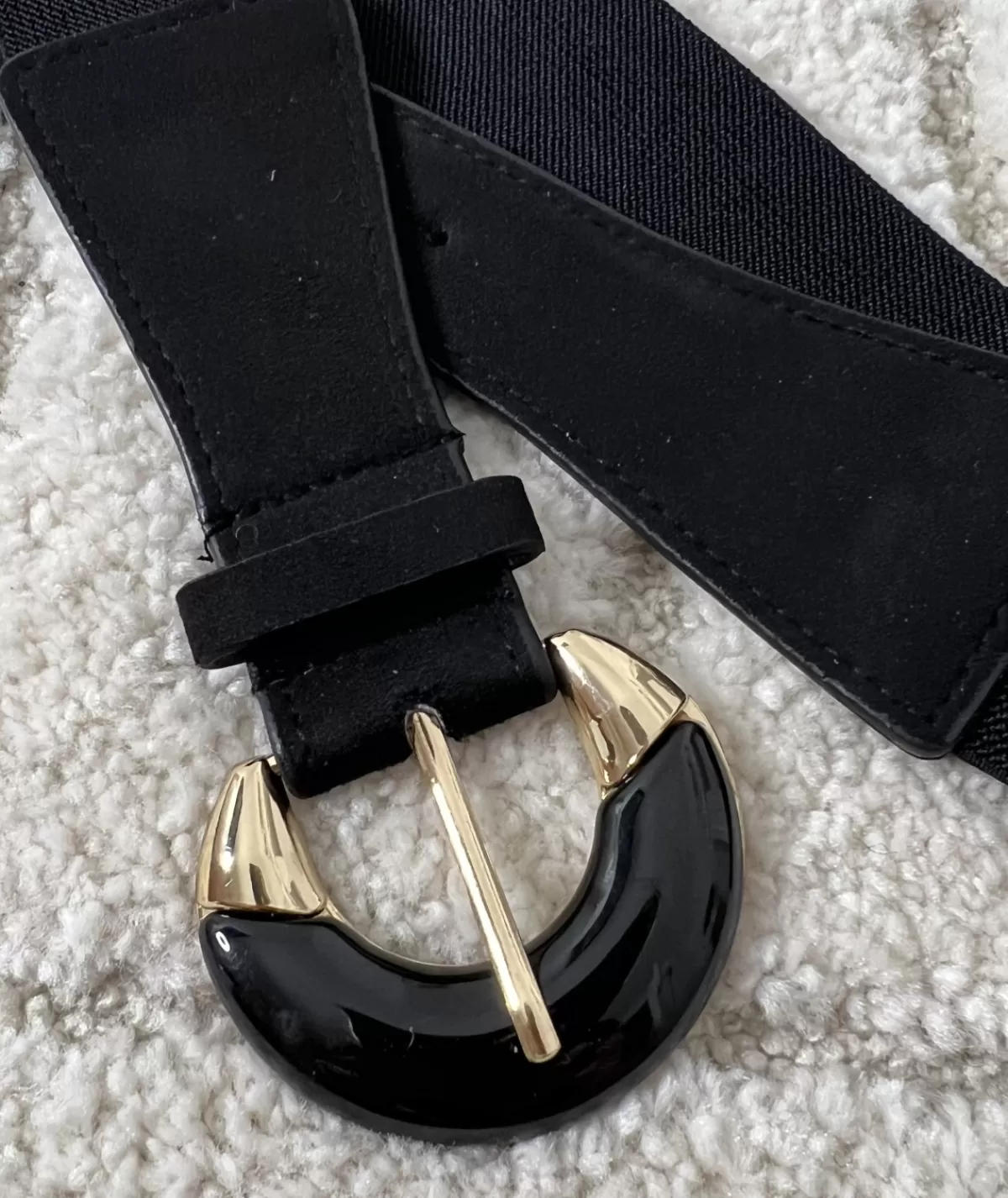 La boutique de Lilie Ceintures>CEINTURE FLORENTINA Noir