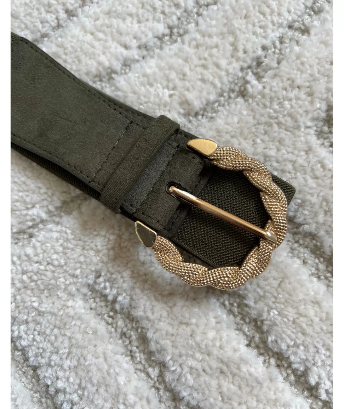 La boutique de Lilie Ceintures>CEINTURE HORTENSE Kaki
