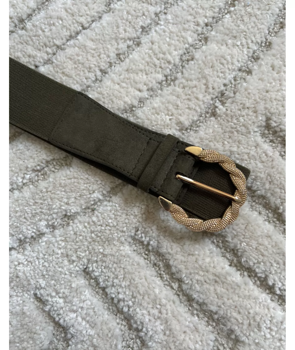 La boutique de Lilie Ceintures>CEINTURE HORTENSE Kaki