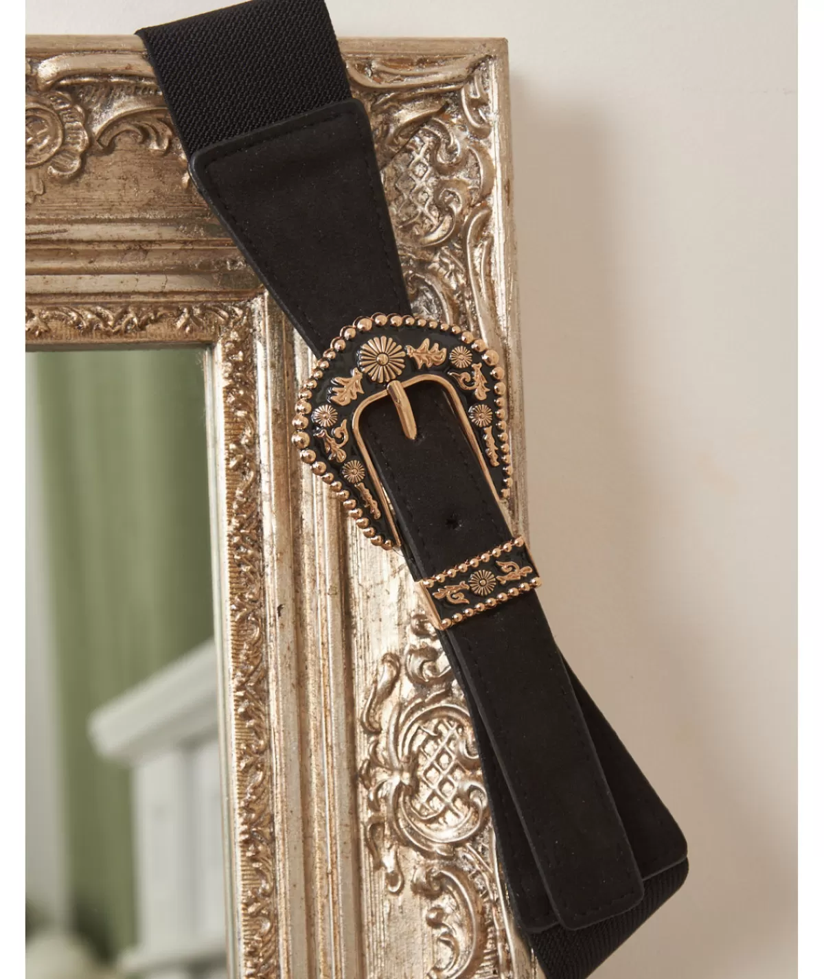 La boutique de Lilie Ceintures>CEINTURE ILENA Noir