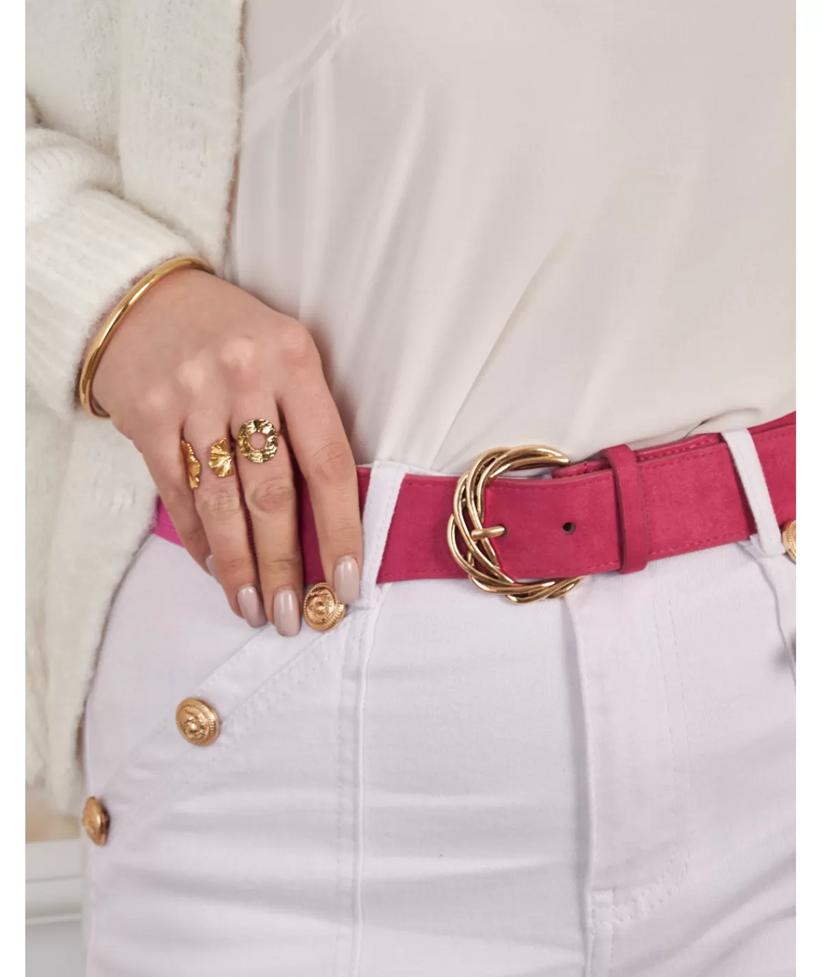 La boutique de Lilie Ceintures>CEINTURE MAEVA Fushia