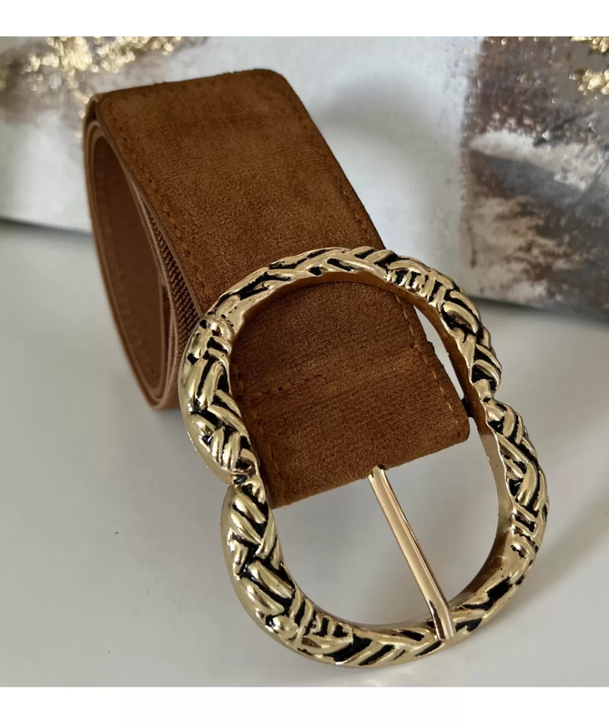 La boutique de Lilie Ceintures>CEINTURE NATHALIE Camel