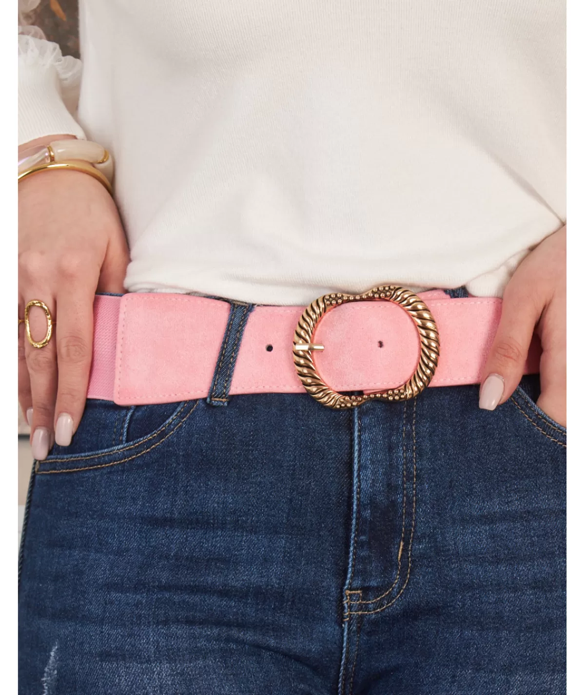 La boutique de Lilie Ceintures>CEINTURE NINON Rose