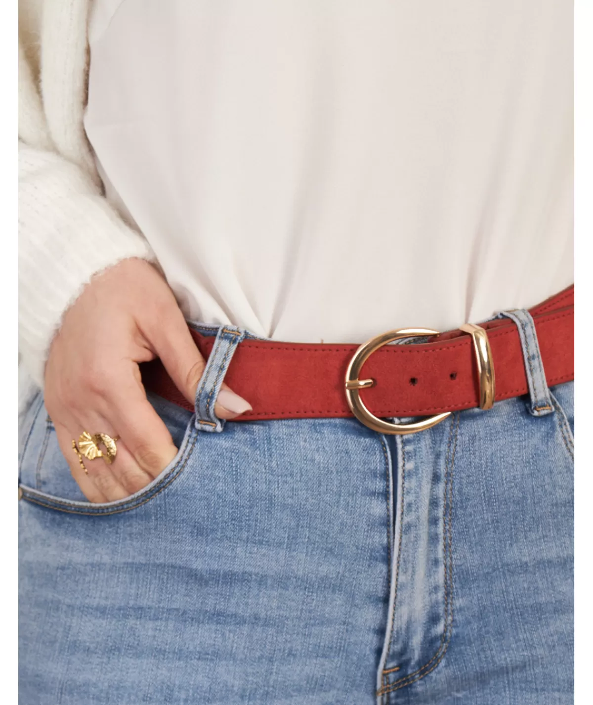 La boutique de Lilie Ceintures>CEINTURE ORTENSIA Rouille