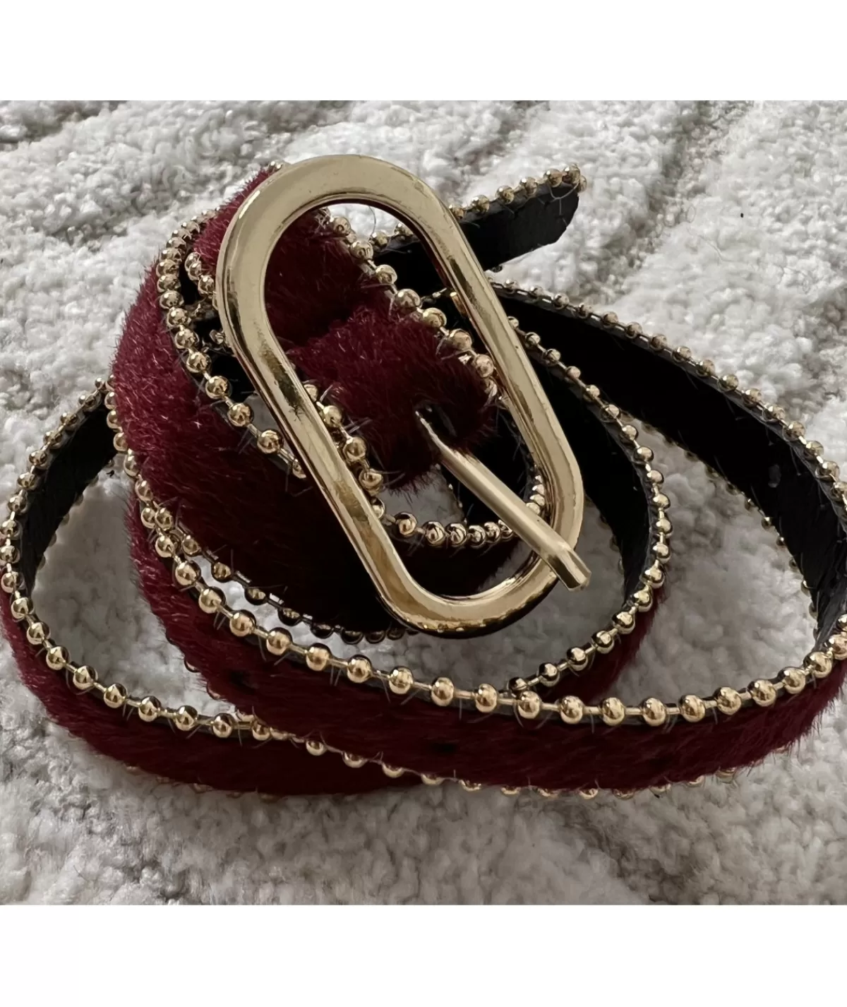 La boutique de Lilie Ceintures>CEINTURE VALENTIN Bordeaux