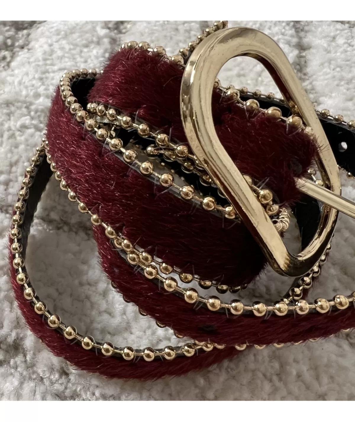 La boutique de Lilie Ceintures>CEINTURE VALENTIN Bordeaux