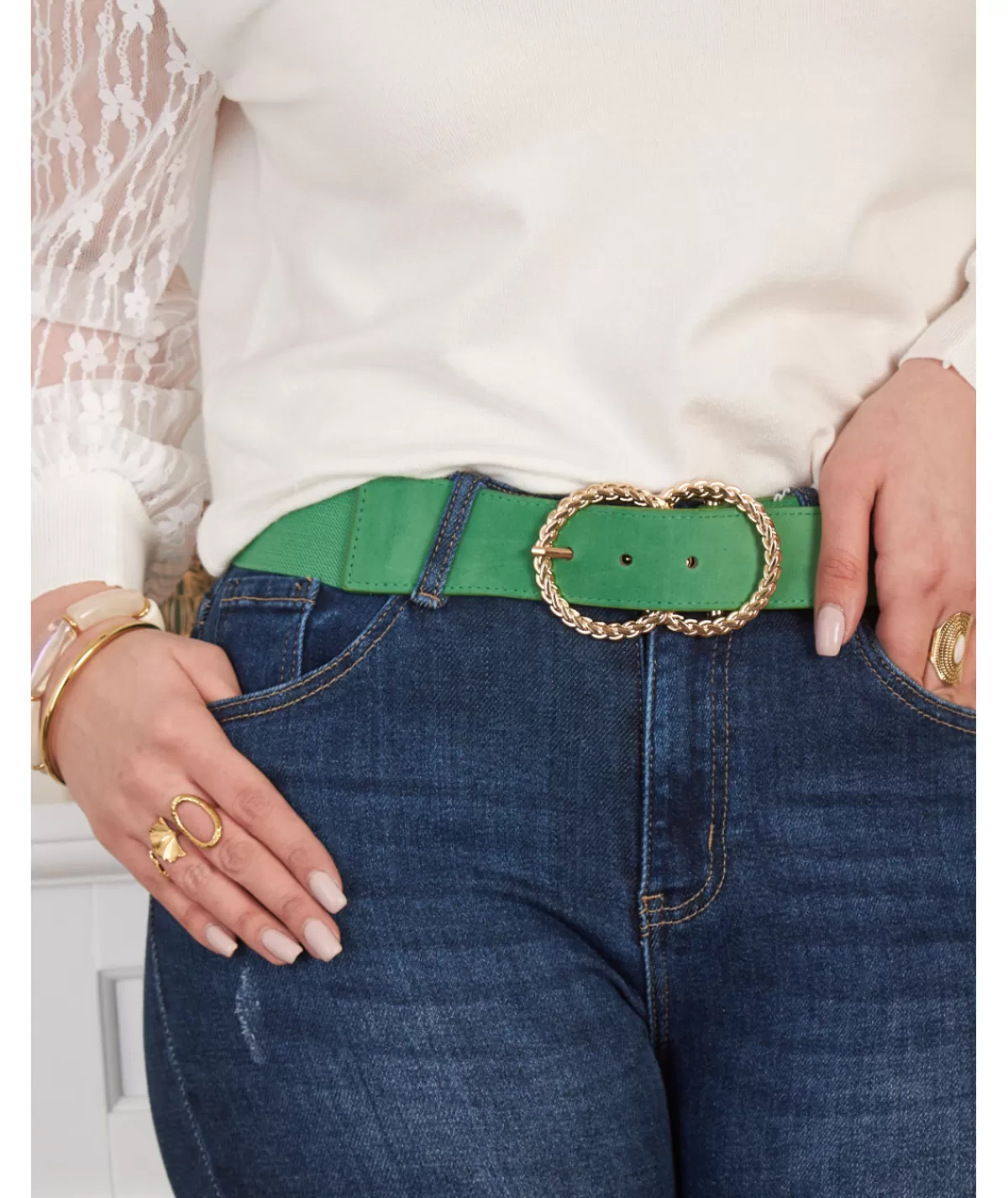 La boutique de Lilie Ceintures>CEINTURE VICKY Vert
