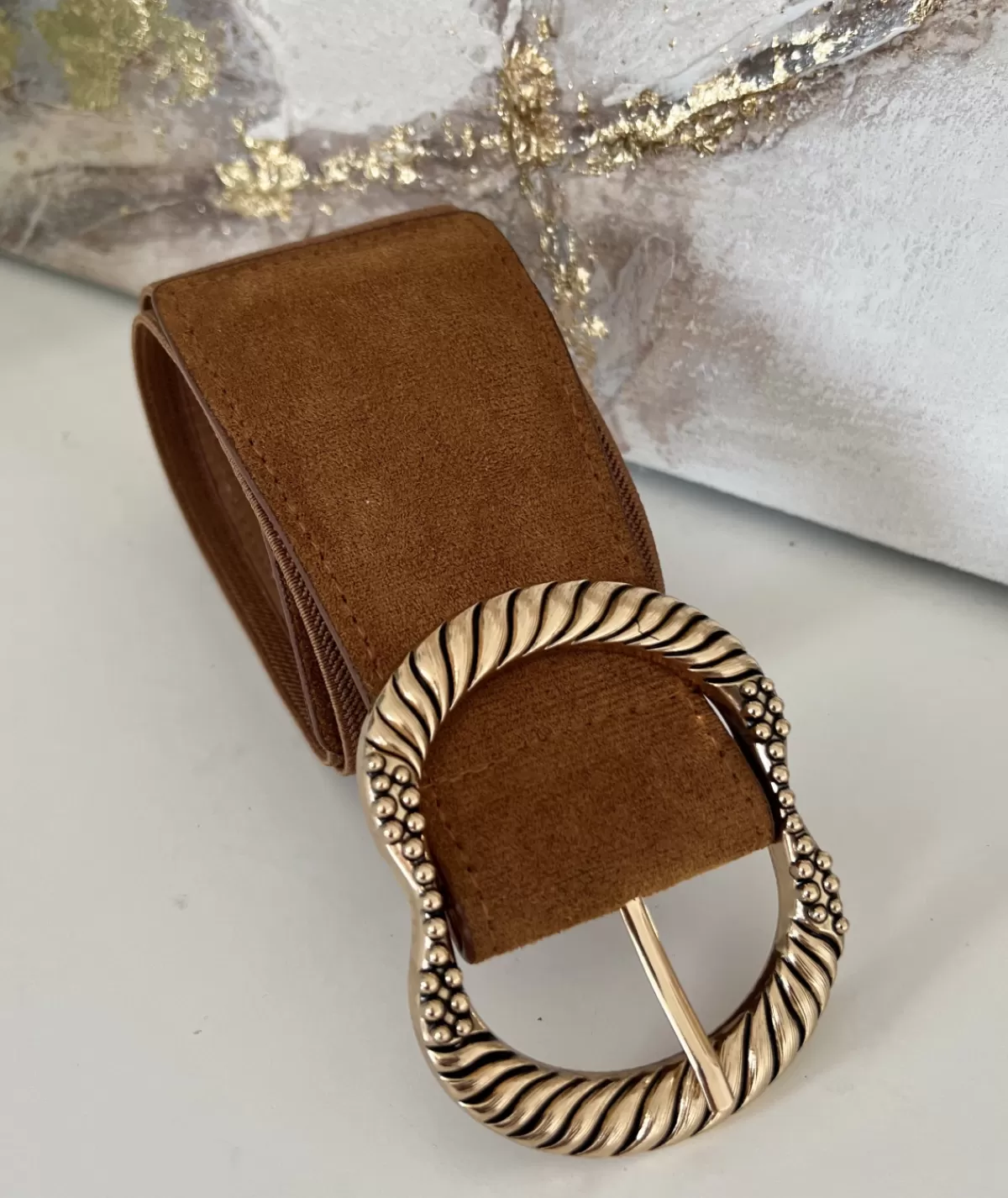 La boutique de Lilie Ceintures>CEINTURE VIRGINIE Camel