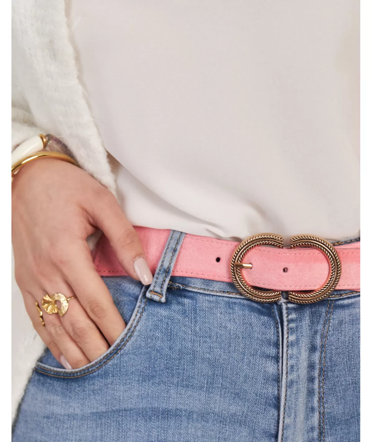 La boutique de Lilie Ceintures>CEINTURE WARDA Rose