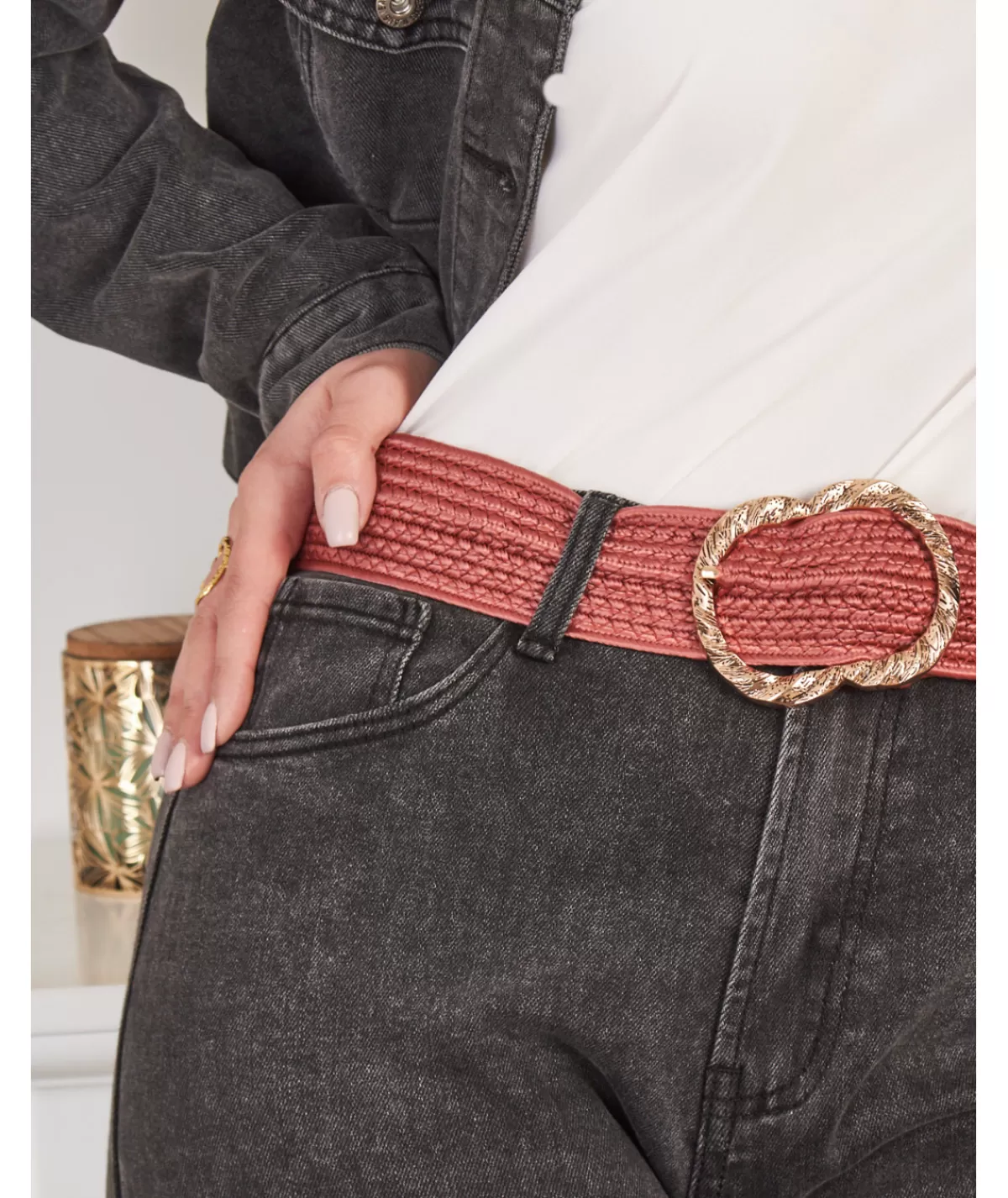 La boutique de Lilie Ceintures>CEINTURE XABINA Rose